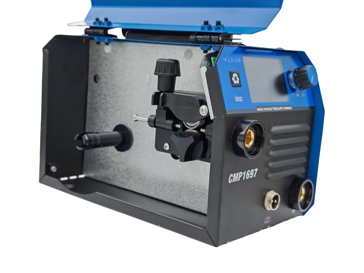 *PACHET* Aparat de sudura tip Invertor cu sarma 495A, + 2.5KG ELECTROZI, x2 sarma sudura 1kg, magnet sudura, masca sudura automata / MMA/MIG/MAG afisaj digital, ventilat, URAL MASH IGBT TEHNOLOGY ULTRA HYBRID POWER, CMP1697 - imagine 4