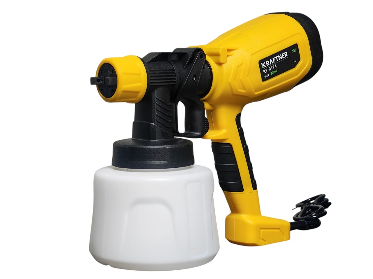 Pistol de vopsit 800w, 1400ml, 4 duze, 32000rpm, 650ml/min, putere variabila KRAFTNER KF-9174 - imagine 2