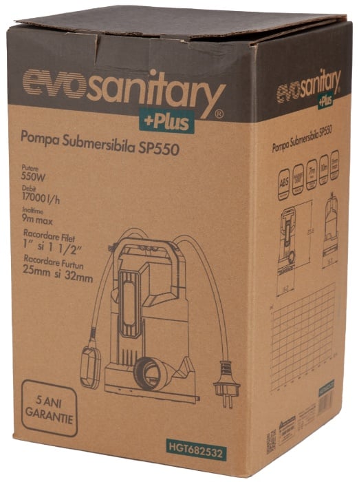 Pompa Submersibila 550 W , SP550 Evosanitary Plus 682532 - 1 | YEO