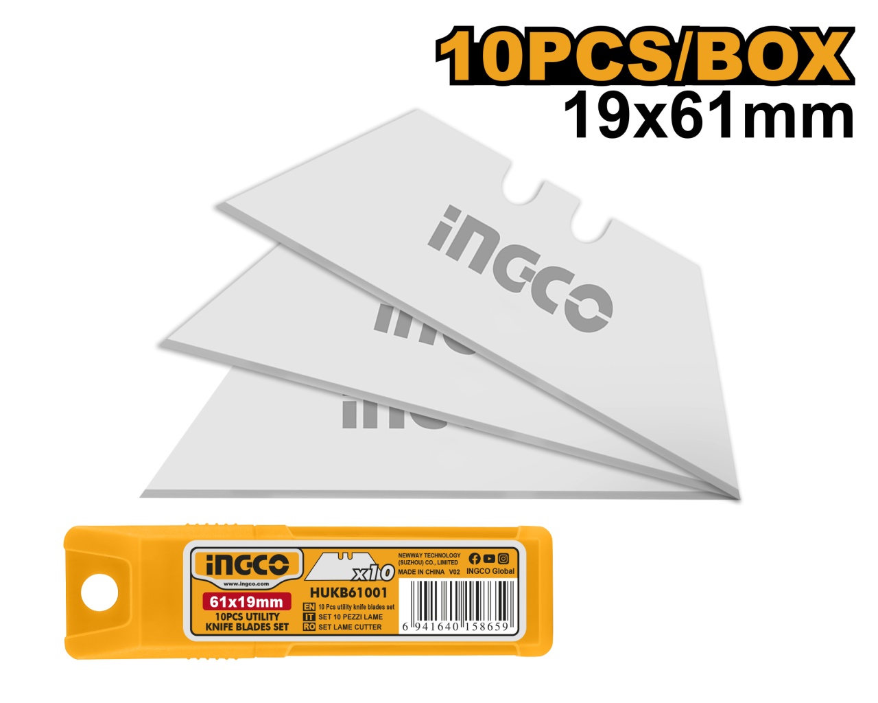 Rezerve Cutter Mici 10buc (nou) INGCO HUKB61001