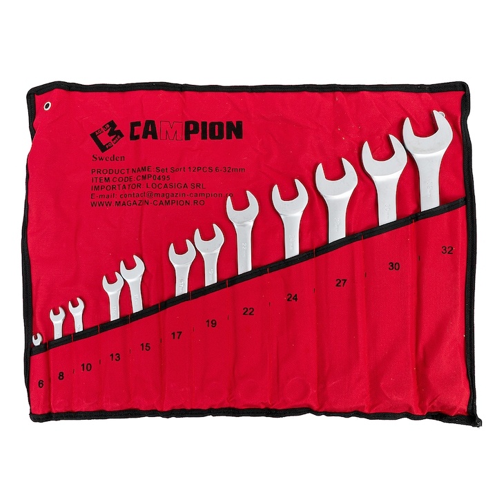 SET SORT CHEI COMBINATE 6-32 MM, 12 PIESE CAMPION CMP-0495