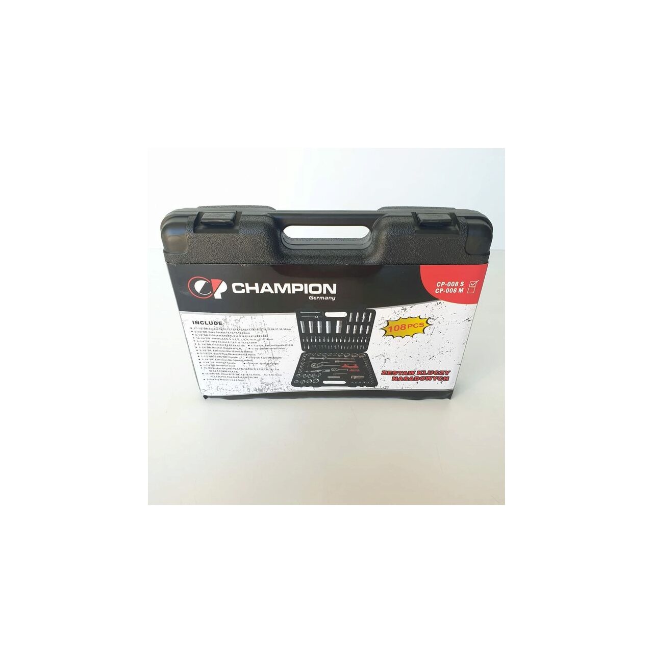 Set trusa chei 108 piese, tubulare 1/4
