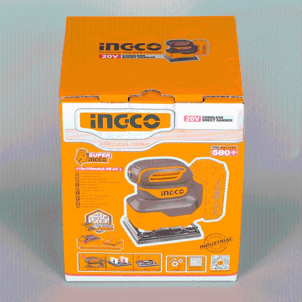 Slefuitor masina de slefuit cu vibratii 20V, 110x100mm, fara acumulator INGCO CSHSLI2014 - imagine 13