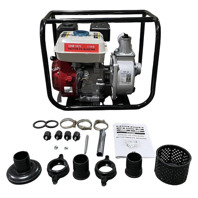 8.5cp Motopompa benzina 2 toli inch, 3600rpm, 200cmc, 4 timpi, 30m inaltime, Campion CMP1071 - imagine 2
