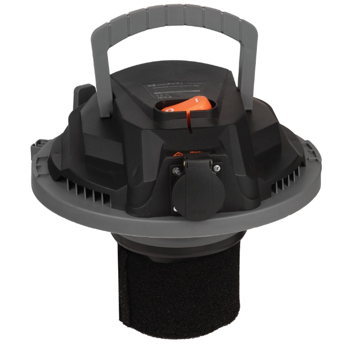 Aspirator umed-uscat VC 1400 EvoTools Plus 683785, 1400W, 25L, rezervor inox, debit 1.7 m3/min, priza scule 2000W, functie suflare si drenare, accesorii incluse - view 2