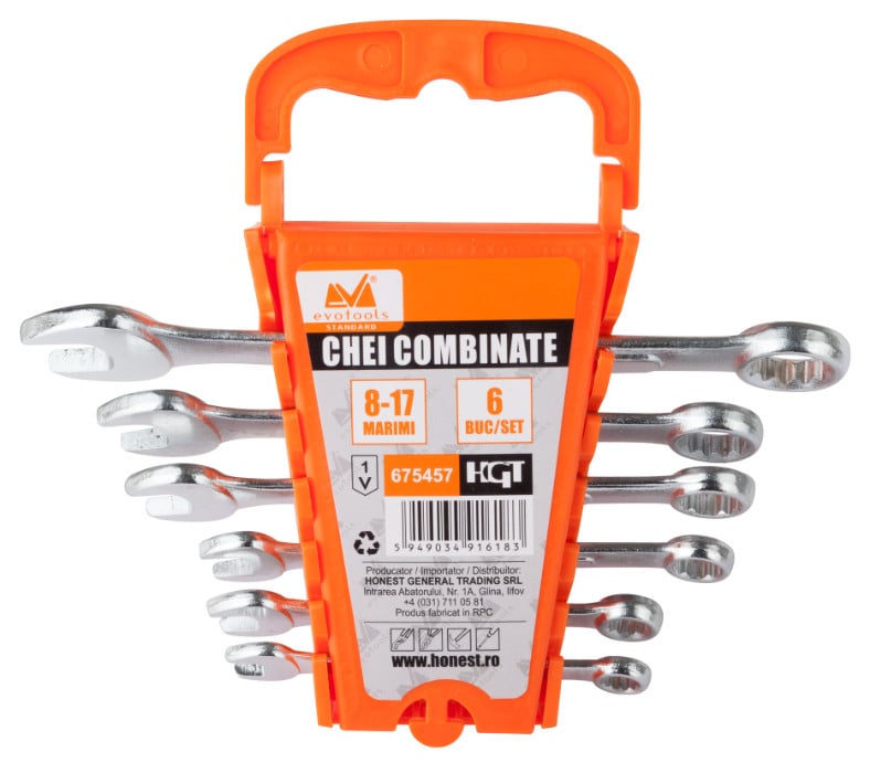 Chei Combinate 6 buc Ets, 8-9-10-13-14-17mm, Evotools 675457 - 1 | YEO