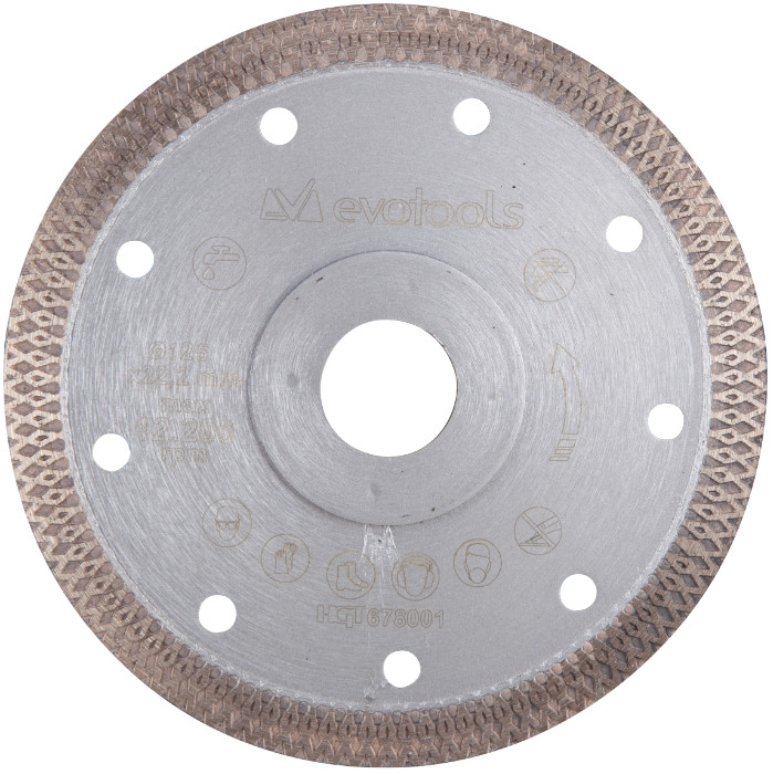 Disc Diamantat pentru Ceramica 125 x 2 mm Evotools 678001