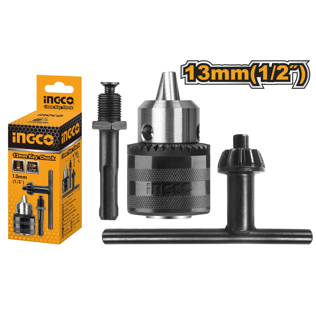 Mandrina cu Cheie 13mm cu Adaptor SDS+ INGCO KC1301.1 - 1 | YEO