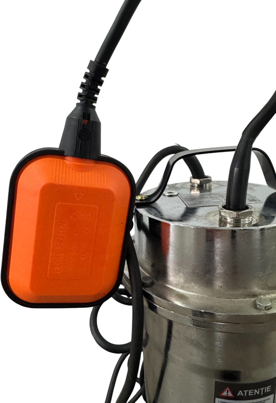 Pompa submersibila apa murdara inox GW GW7181, 1.1kW (1100W), cu plutitor automat, cablu 6.7m, pentru drenaj si evacuare apa cu impuritati - imagine 8