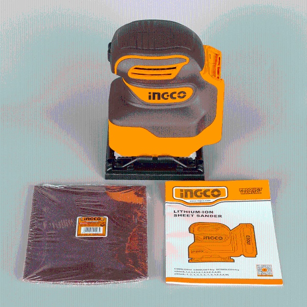 Slefuitor masina de slefuit cu vibratii 20V, 110x100mm, fara acumulator INGCO CSHSLI2014 - imagine 10