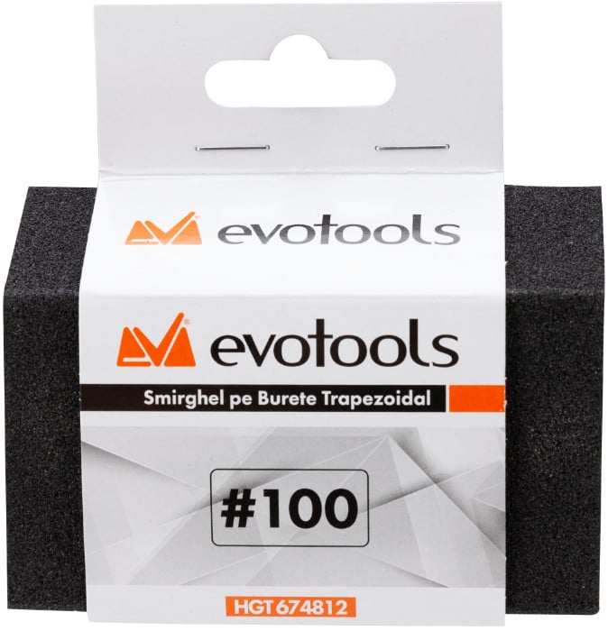 Smirghel Pe Burete Trapezoida 100x40/70x25 mm, granulatie 80 Evotools 674811 - 1 | YEO