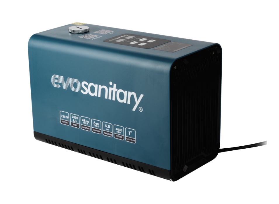 (Hidrofor) Pompa Inteligenta cu Convertizor de Frecventa, 750w, 4.8bar, 116 l/min, soft start-stop, Evosanitary Plus 682879 - 1 | YEO