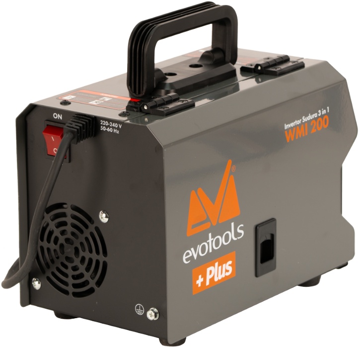 *OFERTA* Aparat Invertor de Sudura MIG-MMA-TIG 3 in 1 cu Afisaj LED WMI-200, electrod, sarma flux, gaz, Evotools 683150 - 1 | YEO