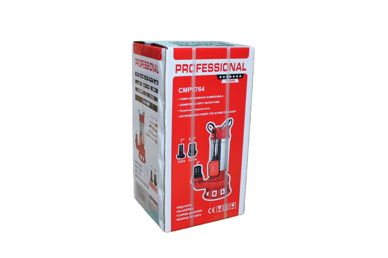 Pompa apa murdara submersibila cu plutitor si tocator CMP1764 V3500T – 3500W, debit mare, racord 2", set complet - imagine 2