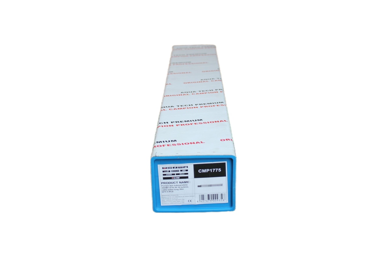 Pompa submersibila de mare adancime CMP1775 3SDM1.8/14-30, 1500W, 4.2A, debit 16 m³/h, inaltime refulare 160m, 16 turbine, cablu 30m, 2860RPM, 180-220V - imagine 2