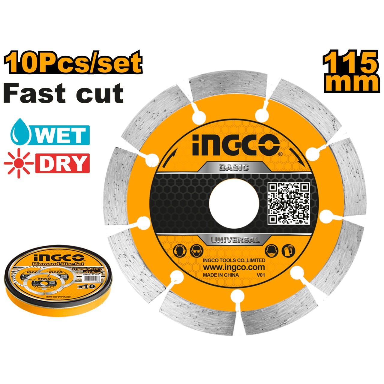 Disc Diamantat Intrerupt Profi 125x22.2mm