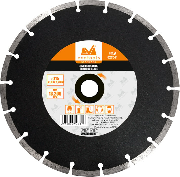 Disc Diamantat Uscat 180 mm