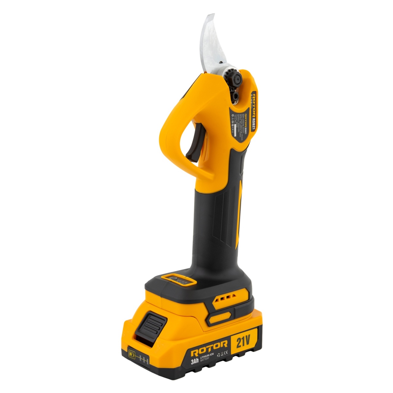 Foarfeca electrica de gradina cu 2 acumulator 3AH, 21V, brushless, 600w, ROTOR RSB21 - 1 | YEO