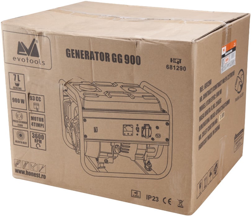 Generator curent Epto Gg 900 / P[W]: 900 Evotools - 681290 - 1 | YEO