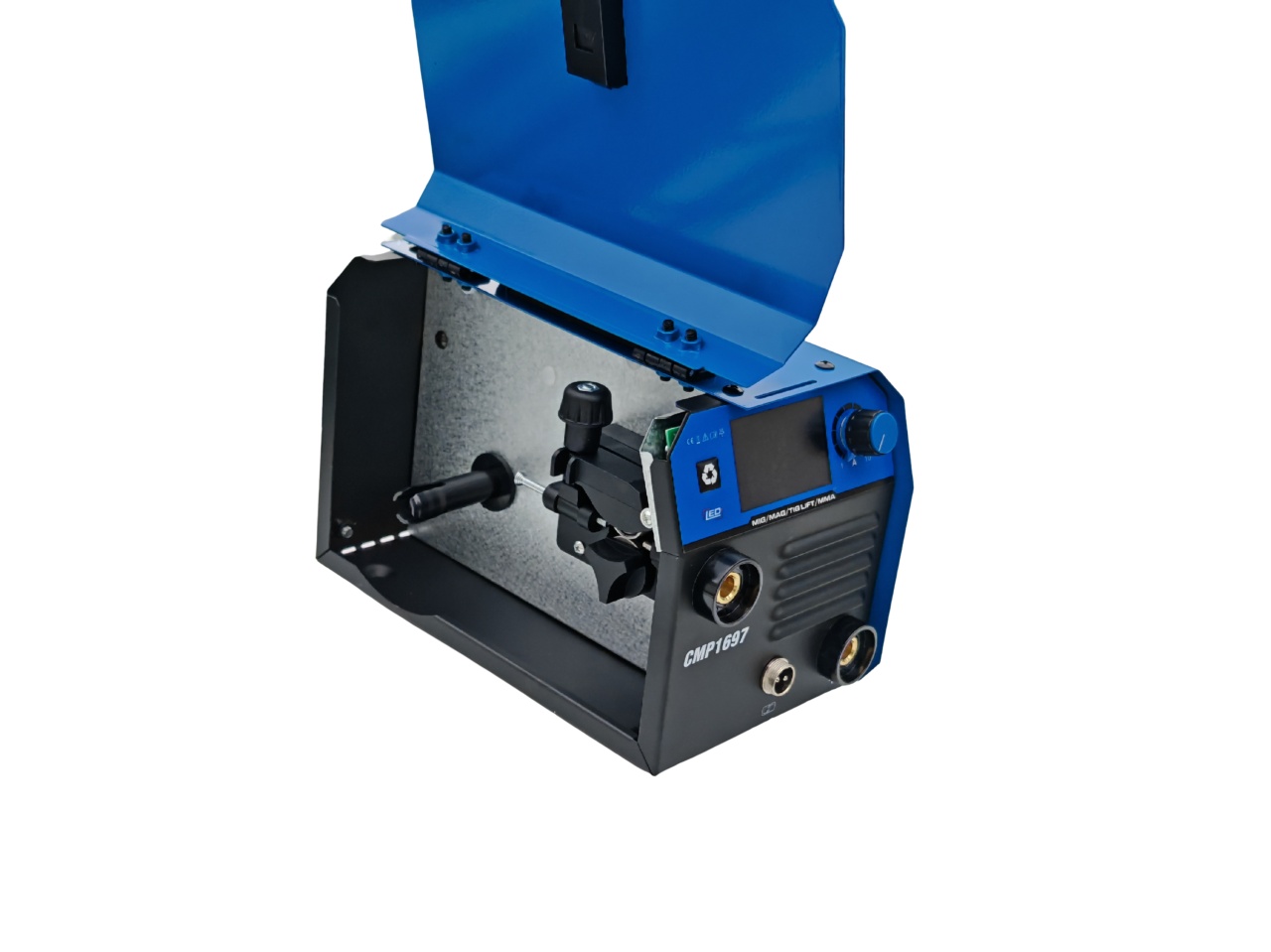 *PACHET* Aparat de sudura tip Invertor cu sarma 495A, + 2.5KG ELECTROZI, x2 sarma sudura 1kg, magnet sudura, masca sudura automata / MMA/MIG/MAG afisaj digital, ventilat, URAL MASH IGBT TEHNOLOGY ULTRA HYBRID POWER, CMP1697 - imagine 5