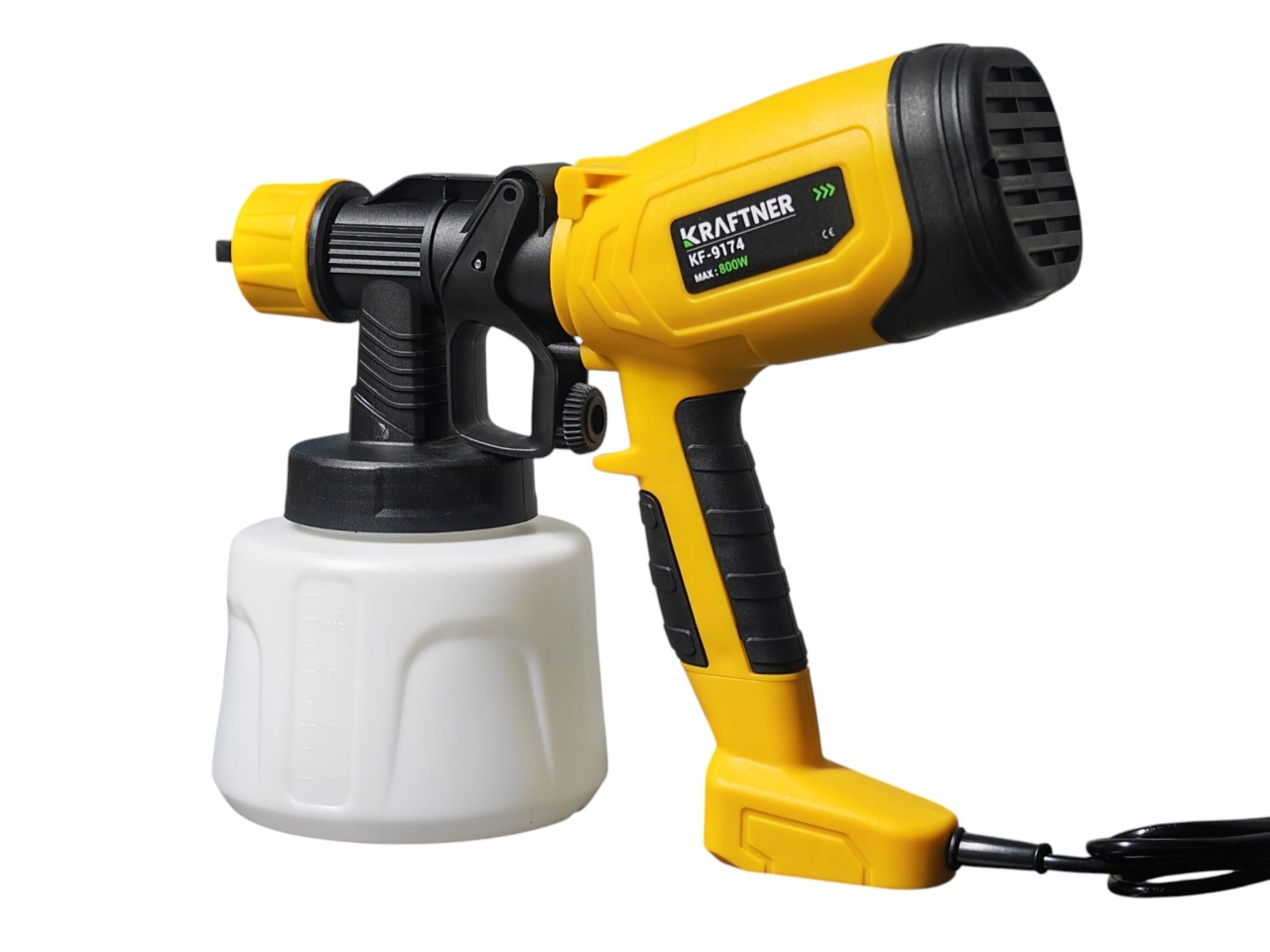 Pistol de vopsit 800w, 1400ml, 4 duze, 32000rpm, 650ml/min, putere variabila KRAFTNER KF-9174 - imagine 3