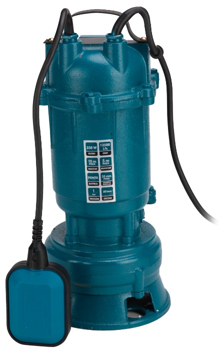 Pompa Submersibila cu Tocator 550 W, SCP550 Evosanitary, Evotools 682526