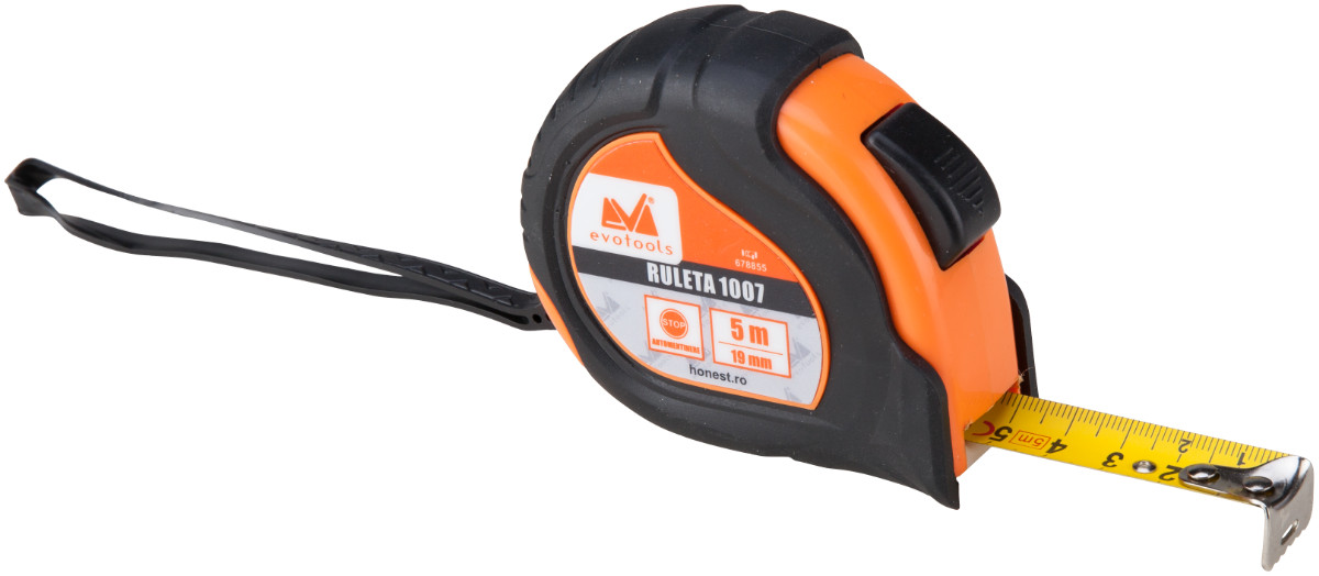 Ruleta 7.5 m Automentinere si Protectie 1007 Evotools