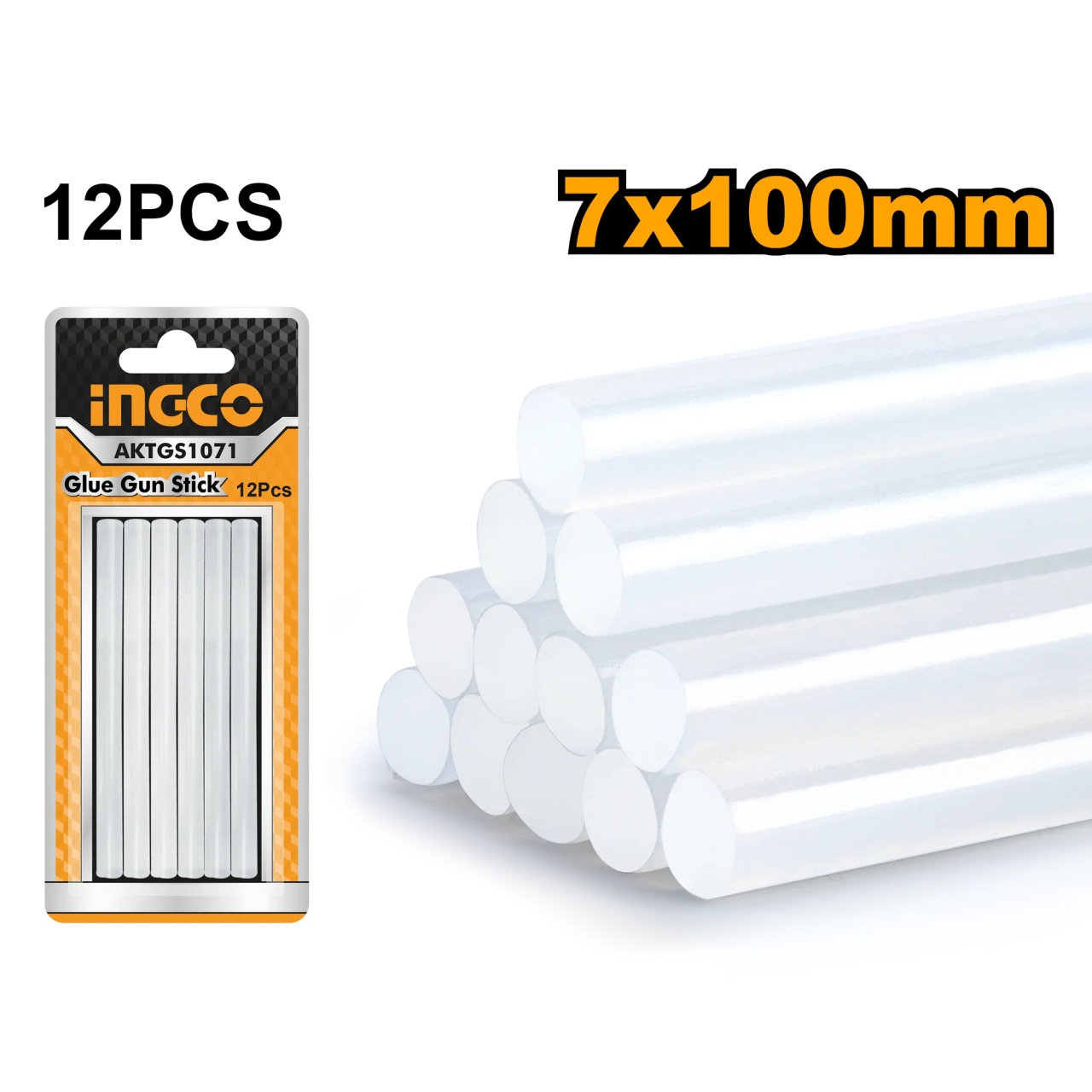 Set Bare pentru Pistol de Lipit 7x100mm INGCO AKTGS1071 - 1 | YEO