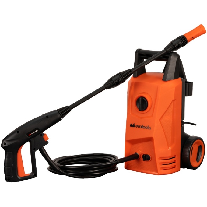 Aparat de spalat cu presiune turbojet 1400W, 110bar, 5.5 l/min, furtun 5m, Evotools 683284