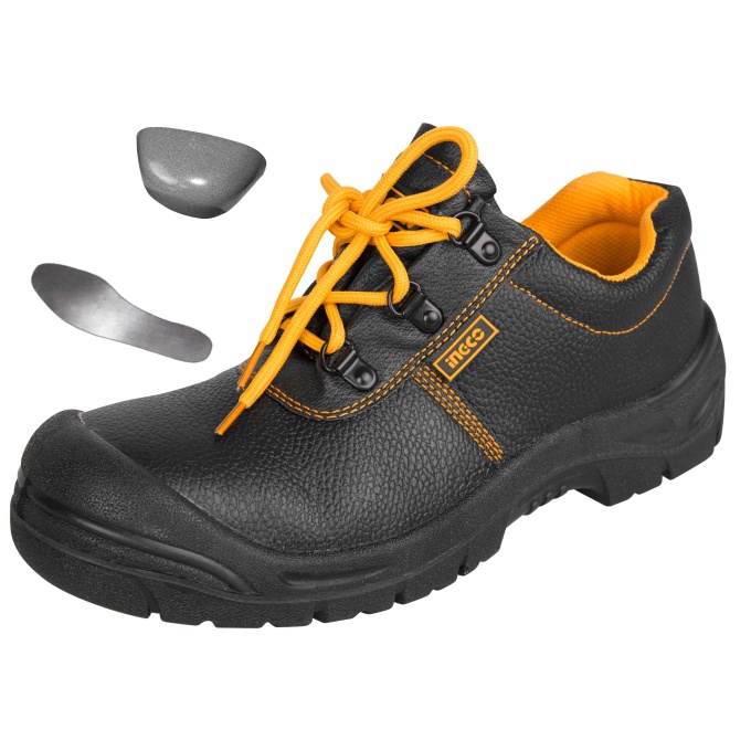 Pantofi Protectie Negri cu Talpa Varf Metalic 39 INGCO SSH03S1P.39 – Siguranta, Confort si Rezistenta in Medii Solicitante