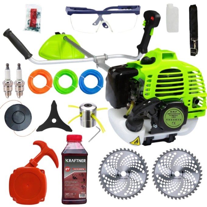 SUPER PACHET* 4timpi, 8.5cp Motocoasa pe benzina 4 timpi, 8.5CP