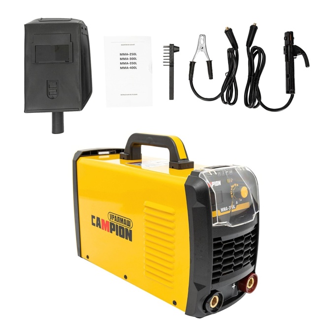 Aparat Invertor sudura 350A, afisaj electronic, 6.16 kVA, galben, CAMPION MMA-3500L