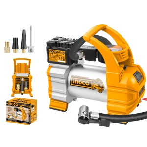 Compresor aer Auto 12V cu 1 Cilindru, 10 bar, Ingco AAC1408 - Img 2