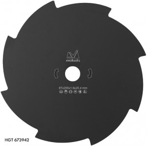 Disc Cutit Pentru Motocoasa 255x25.4x1.6 mm, 8 dinti, Evotools 673942