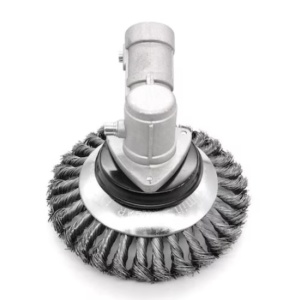 Disc perie din sarma de otel pentru motocoasa de umar Campion Altai CMP0625, diametru 150 mm / 6 inch, pentru curatarea buruienilor si pavajelor