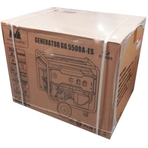 Generator curent 5500W, pornire la cheie, 10.7cp, 25l rezervor, roti transport. EPTO GG 5500A, Evotools 679005 - Img 3