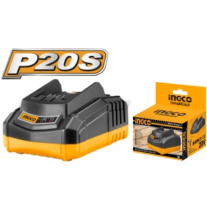 Incarcator Rapid 20V ACUMULATOR P20S Ingco FCLI2001E - Img 2