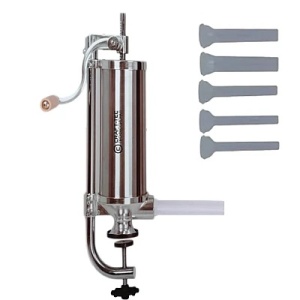Masina carnati verticala 4kg, 5 palnii, constructie inox, Craft-Tec MX128 - Img 3