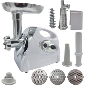 MASINA DE TOCAT CARNE ELECTRICA 3000W, MULTIFUNCTIONALA 4 IN 1, CU INVERSOR, 3 SITE INOX (5/7/9MM), ACCESORIU ROSII, PALNIE CARNATI, PLATOU INOX, PROFESSIONAL CAMPION CMP0802