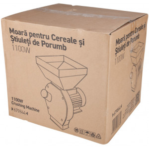 Moara pentru cereale si stiuleti de porumb 1100W, 2 canale alimentare, site interschimbabile, Evotools EPTO 679844 - Img 2