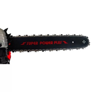 *PACHET* 8.8cp 58cmc Drujba benzina + 3 lanturi + 2 lame + x2 ulei ungere lant 1L + x2 ulei amestec 0.5L + x2 bujii + accesorii + manusi protectie CRAFT-TEC GERMANY, Super Power Plus *RED edition - Img 3