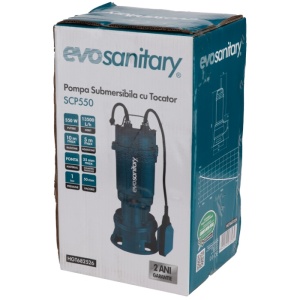 Pompa Submersibila cu Tocator 550 W, SCP550 Evosanitary, Evotools 682526 - Img 2