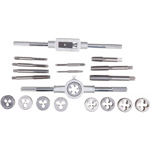 Set filiere manuale + tarozi 20 Pcs, D : (M3x0.5) - (M12x1.75) mm
