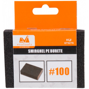 Smirghel Pe Burete 25x70x100 mm, 80 granulatie, Evotools 674791 - Img 2