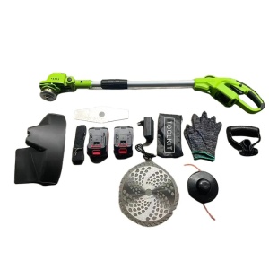 Trimmer motocoasa electrica cu 2 acumulatori 48V, accesorii incluse, Campion Professional CMP1826 - Img 3