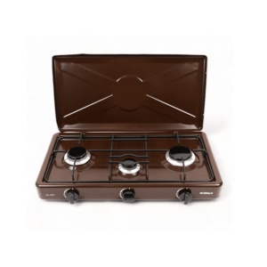 Aragaz 3 arzatoare, 1,9kw, 63x36 cm, Maro , aprindere manuala NURGAZ - Img 5