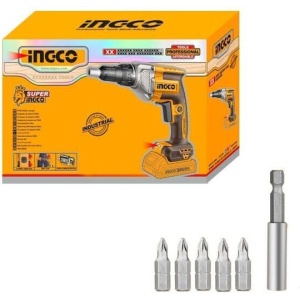 Bormasina 20V 1/4" pentru rigips, motor fara perii, 4200rpm, fara acumulator INGCO CDSLI20428 - Img 6