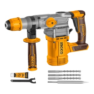 Ciocan rotopercutor 4.5J, 930rpm, 4400bpm, 20V Brushless Fara Acumulator Ingco CRHLI20288