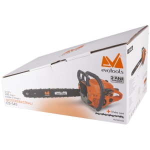 Drujba pe benzina cu 2 lanturi 3CP, 400mm, Easy-Start, trusa inclusa CS 545 Evotools 680358 - Img 6