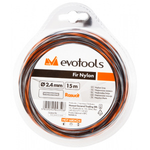 Fir Nylon Rasucit 2.4 mm, 15 m lungime, Evotools 680424 - Img 2